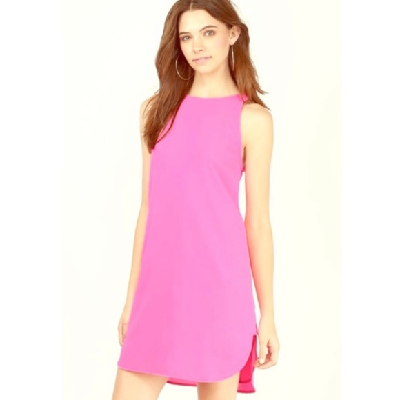 TOBI Swifty Shift Dress Neon Pink In Medium - Picture 14 of 14